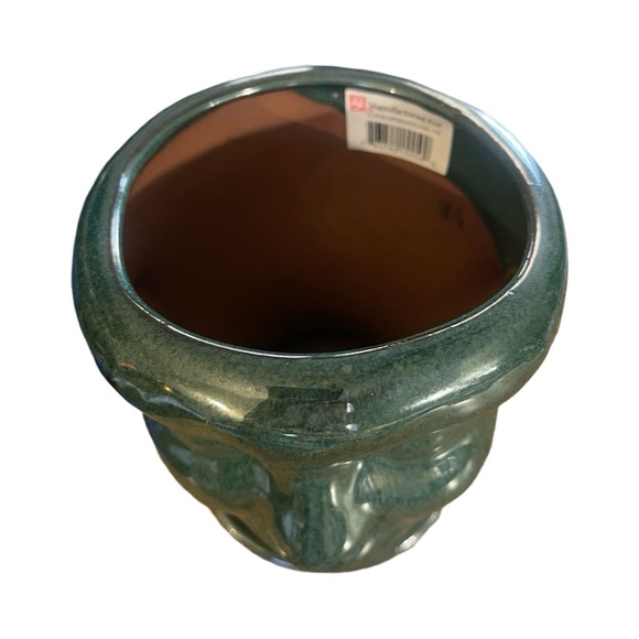 ceramic head planter world Menagerie Boho 3D Head Planter Flower Pot W/tray - Picture 4 of 10
